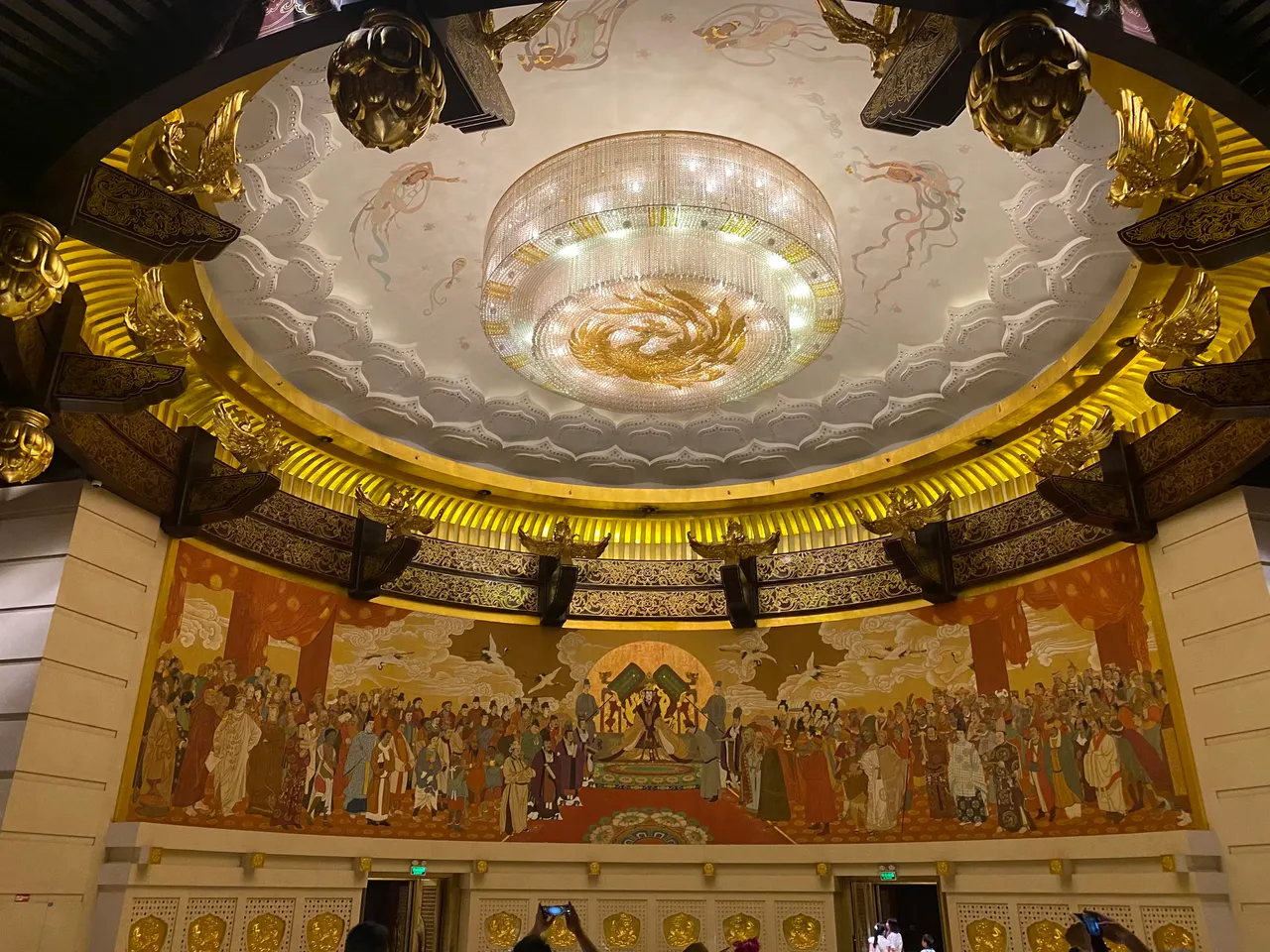 Intricate ceiling of Tiantang