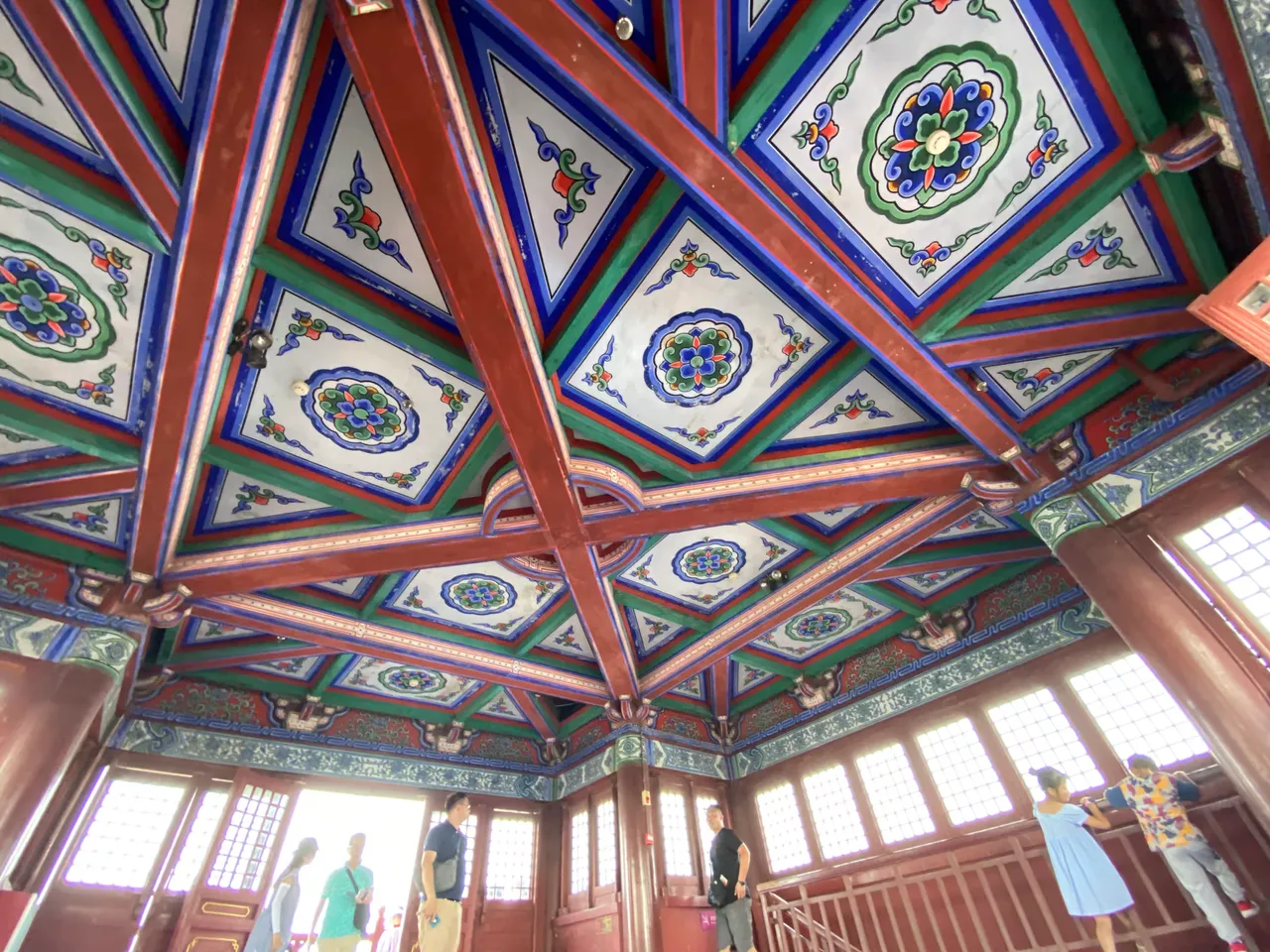 Ceiling art on 清心楼